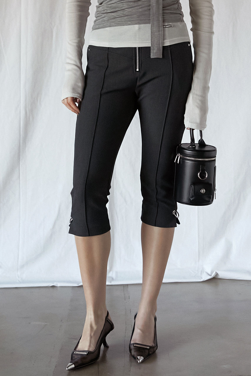 【prank project 】Front Zip Capri Pants Front Zip Capri Pants - SALE