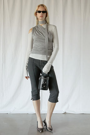 【25 SPRING PRE ORDER】Front Zip Capri Pants