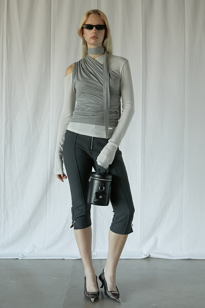 【25 SPRING PRE ORDER】Front Zip Capri Pants