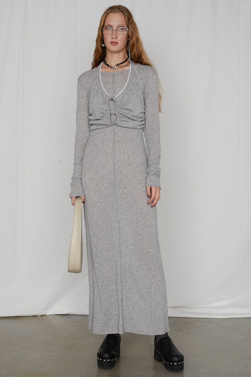 【25 SPRING PRE ORDER】Halter Layered Maxi Dress