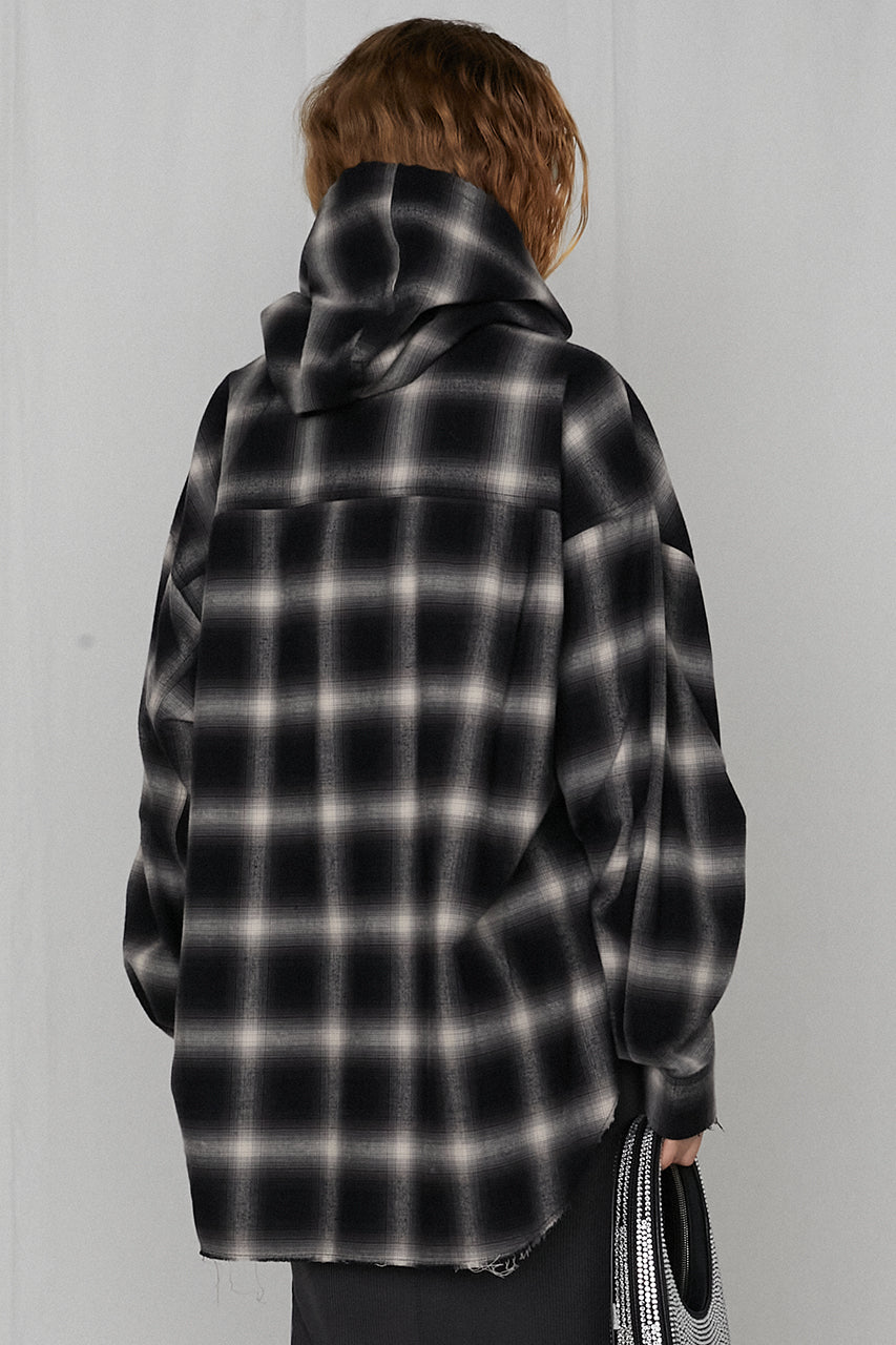 【25 SPRING PRE ORDER】Hooded Check Shirt