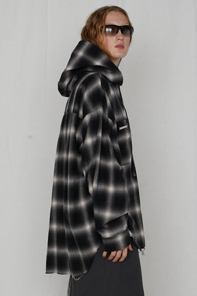 【25 SPRING PRE ORDER】Hooded Check Shirt