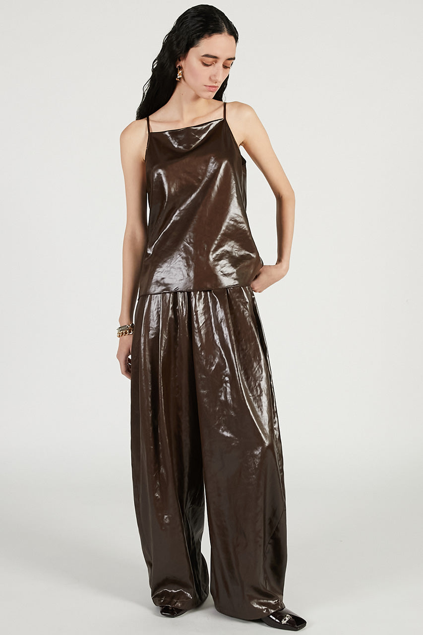 Leather Satin Pants - 2026 SPRING