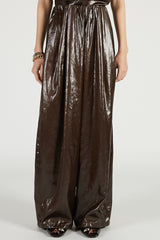 Leather Satin Pants - 2026 SPRING