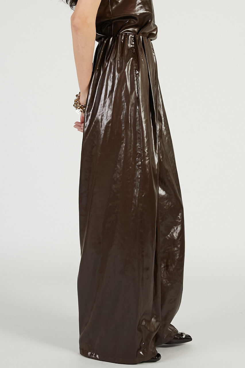 Leather Satin Pants - 2026 SPRING