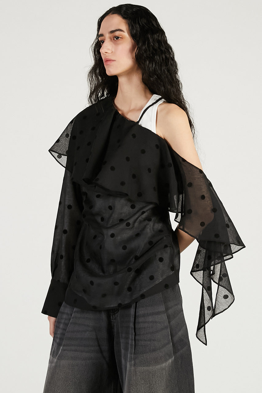 One-Shoulder Ruffled Top - 2026 SPRING