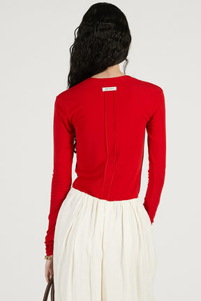 Deep V-Neck Top - 2026 SPRING