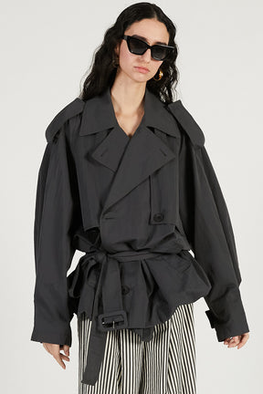 Balloon Hem Trench - 2026 SPRING