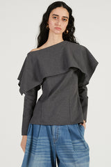 Slit Neck Cover Top