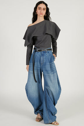 Drape Denim Pants - 2026 SPRING