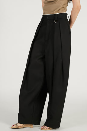 Volume-Tuck High-Waist Pants - 2026 SPRING