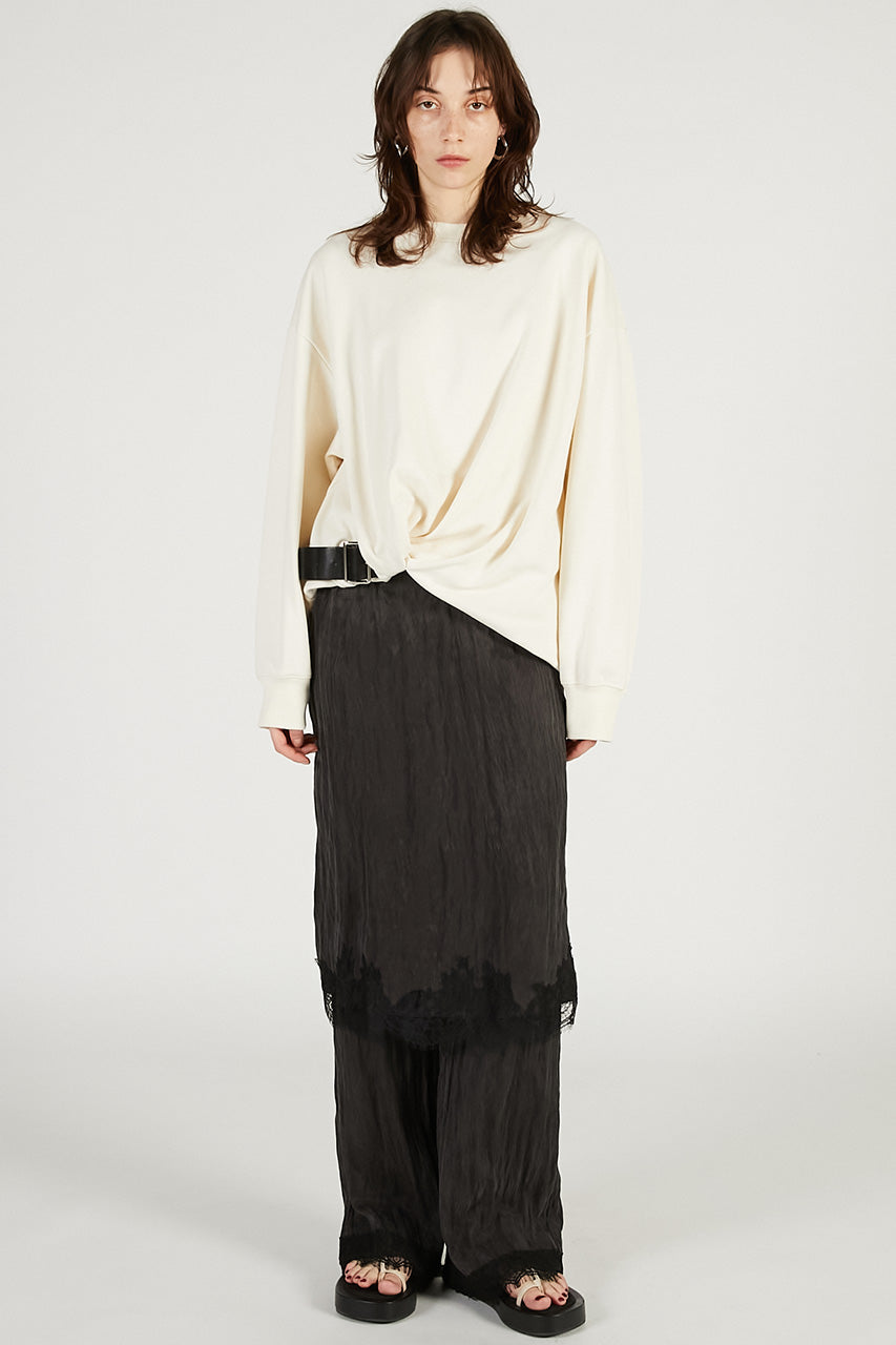 Twisted Belted Sweatshirt - 2026 SPRING