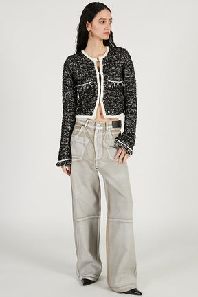 Front Charm Knit Jacket - 2026 SPRING