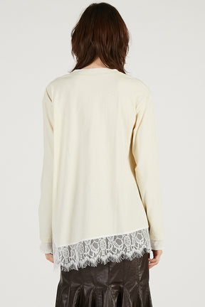 Asymmetrical Hem Lace Top - 2026 SPRING