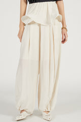 Peplum Balloon Pants