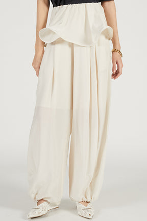 Peplum Balloon Pants - 2026 SPRING