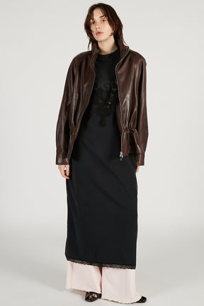 Sheepskin Peplum Blouson - 2026 SPRING