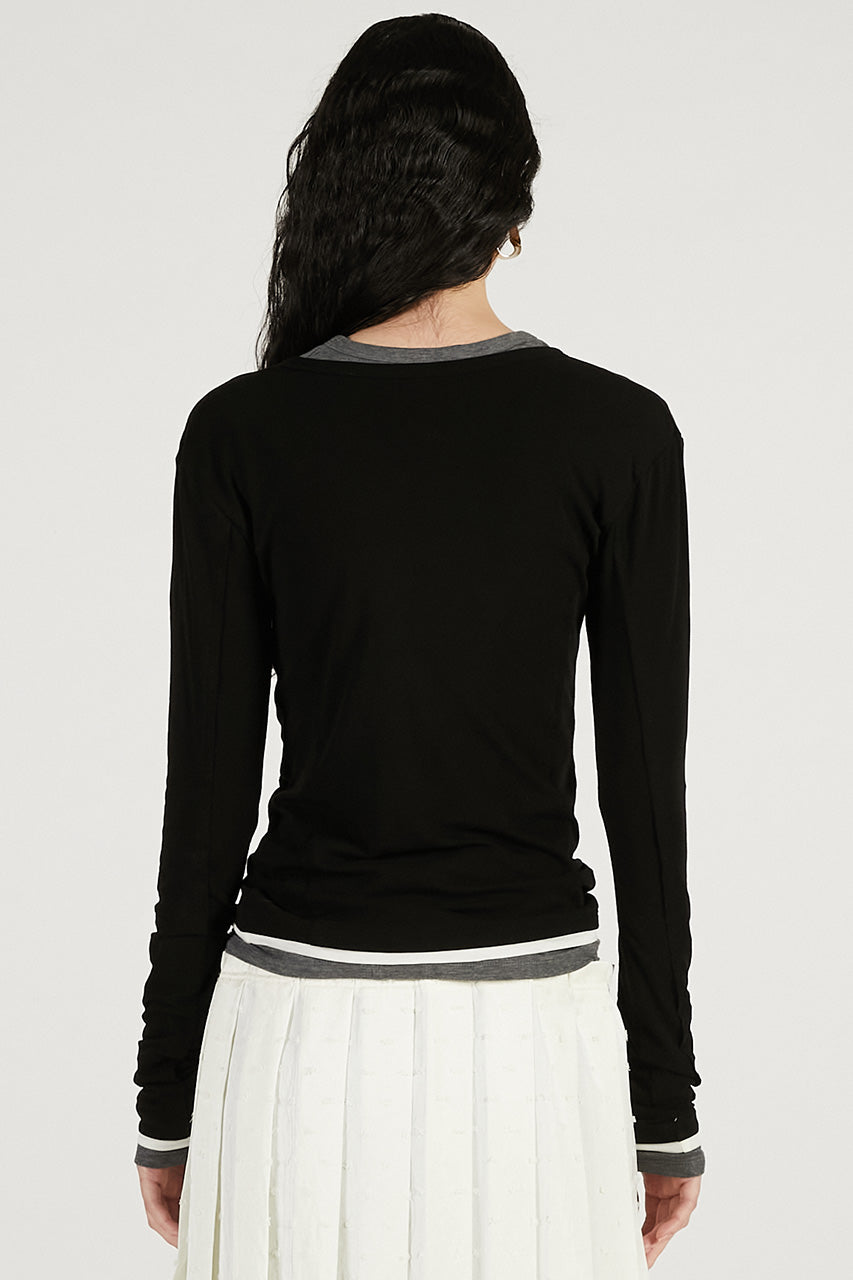 Double Neck Layered Top - 2026 SPRING