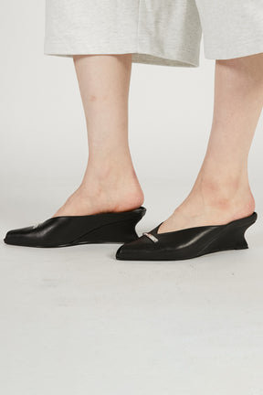 Wedge Sole Cut Mules - 2026 SPRING