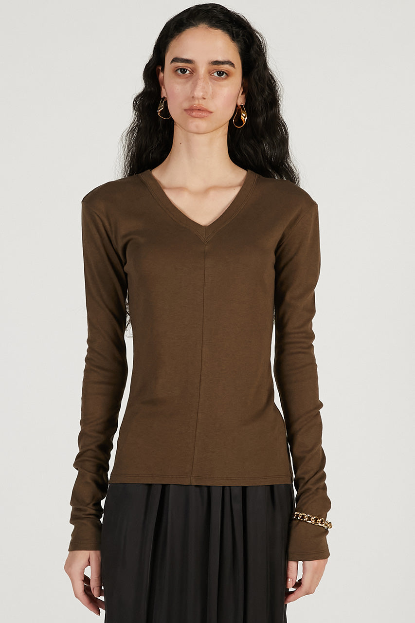 Deep V-Neck Top - 2026 SPRING