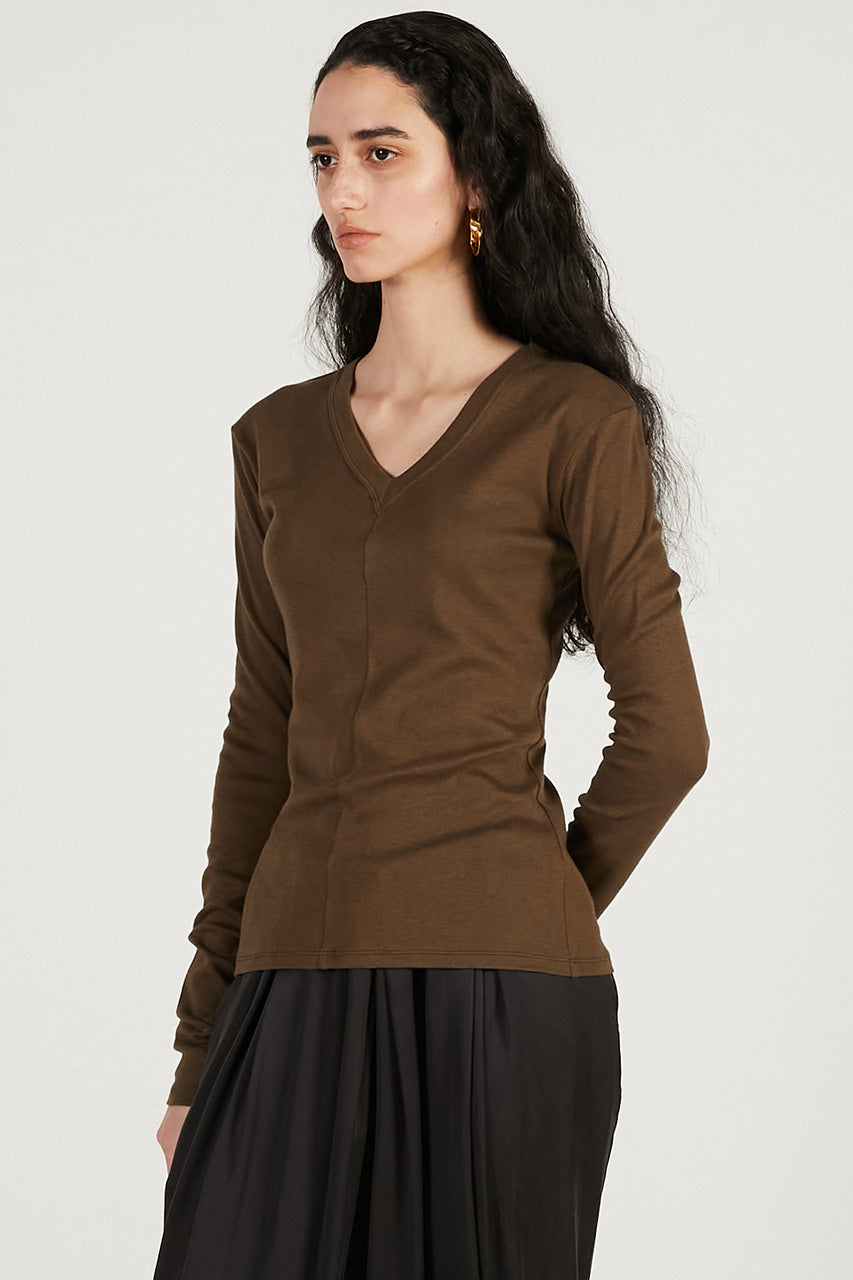 Deep V-Neck Top - 2026 SPRING