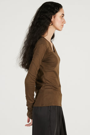 Deep V-Neck Top - 2026 SPRING