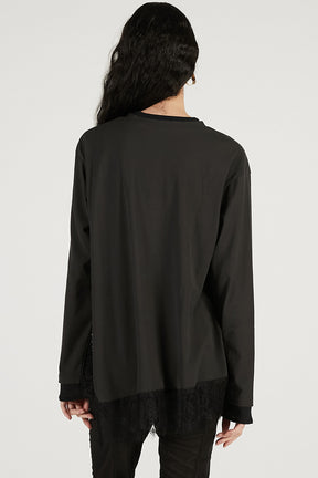 Asymmetrical Hem Lace Top - 2026 SPRING