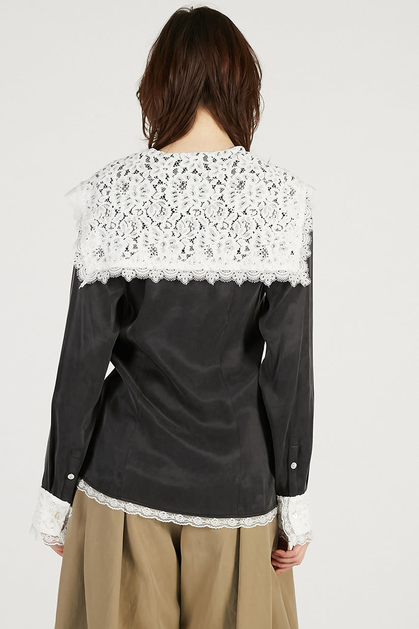 Lace Collar Shirt - 2026 SPRING