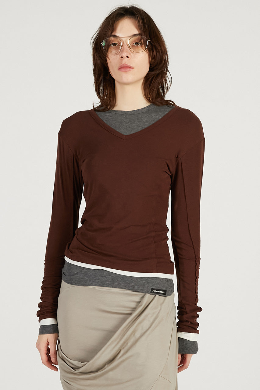 Double Neck Layered Top - 2026 SPRING