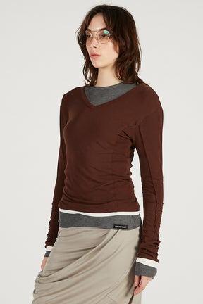 Double Neck Layered Top - 2026 SPRING
