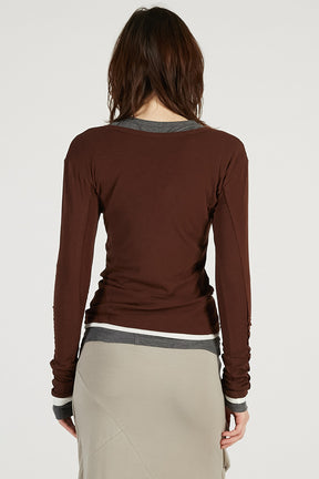 Double Neck Layered Top - 2026 SPRING