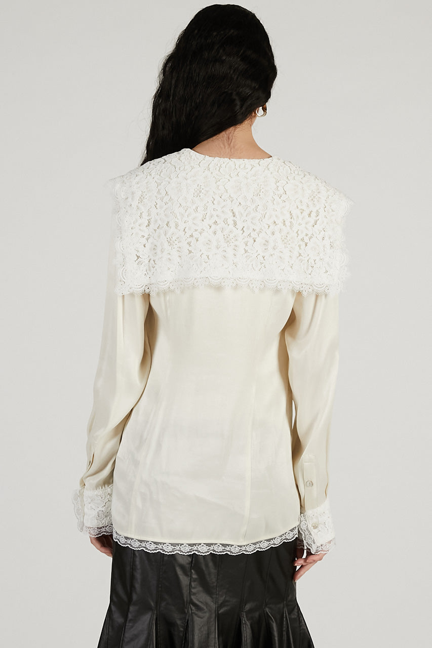 Lace Collar Shirt - 2026 SPRING