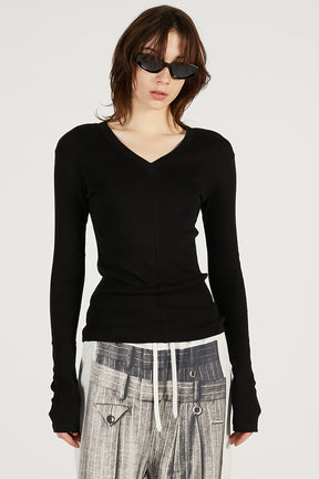 Deep V-Neck Top - 2026 SPRING