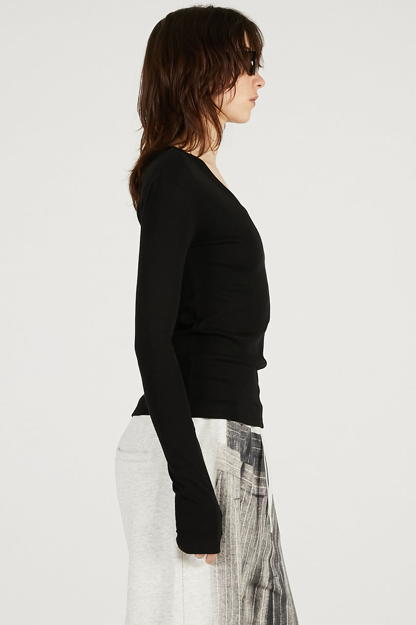 Deep V-Neck Top - 2026 SPRING