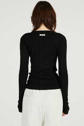 Deep V-Neck Top - 2026 SPRING