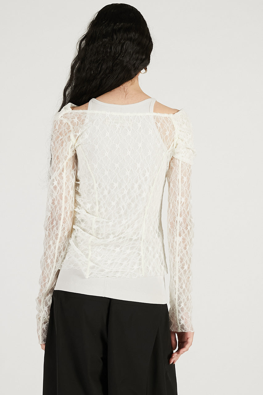 Off-Shoulder Layered Top - 2026 SPRING
