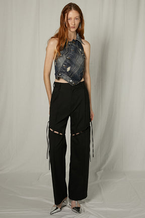 【25 SPRING PRE ORDER】Lace-Up Tailored Pants