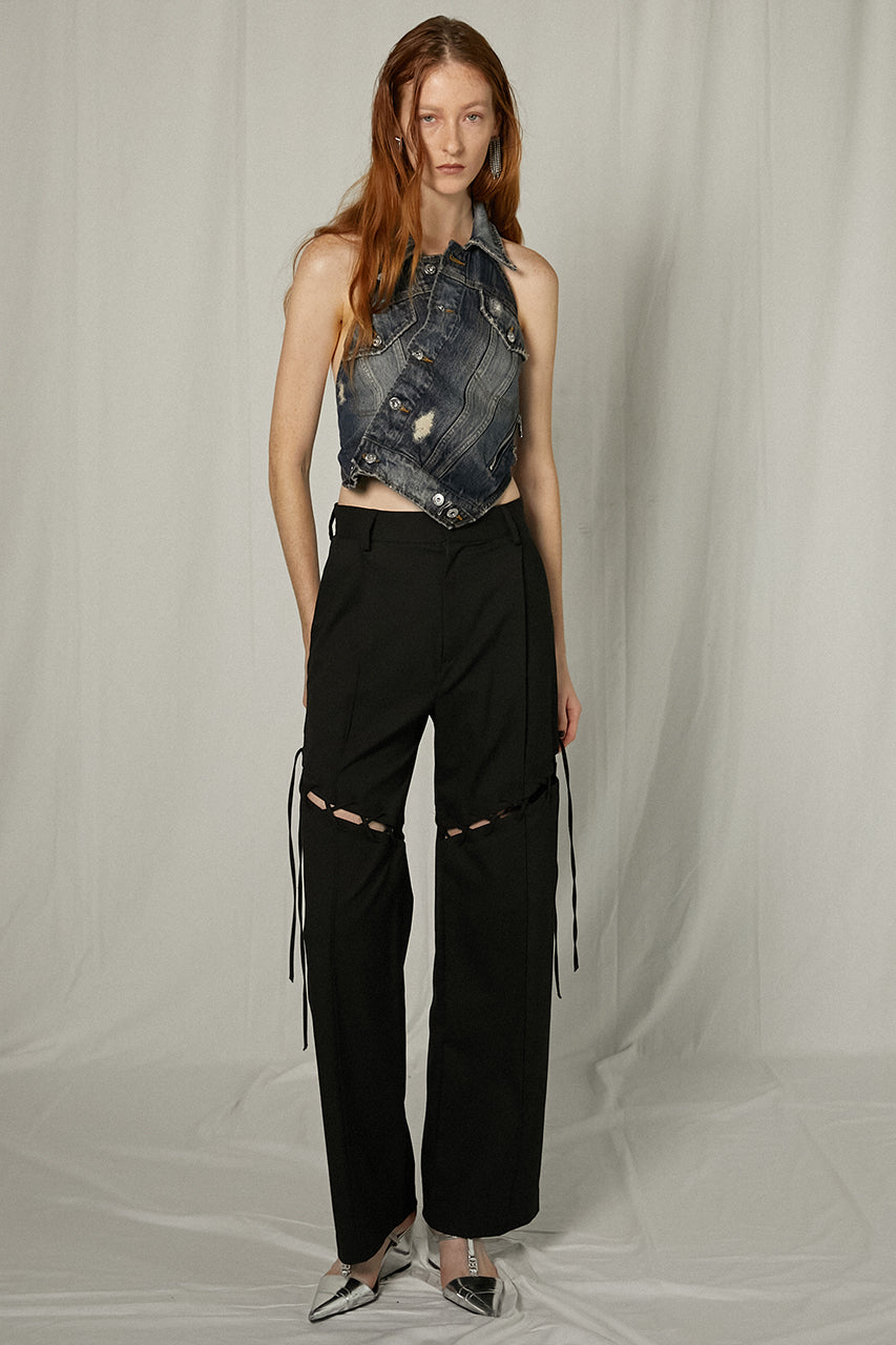 【25 SPRING PRE ORDER】Lace-Up Tailored Pants