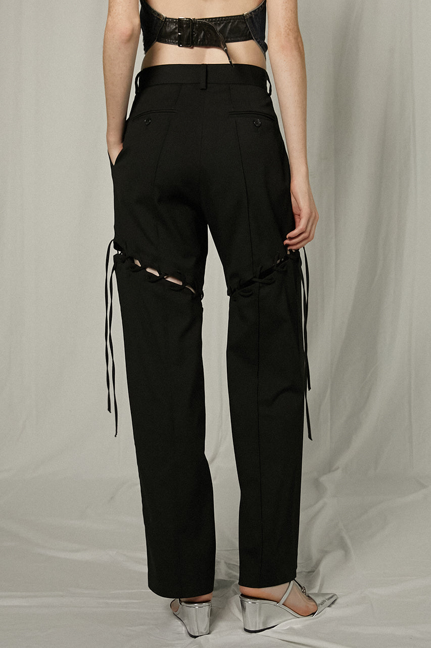 【25 SPRING PRE ORDER】Lace-Up Tailored Pants