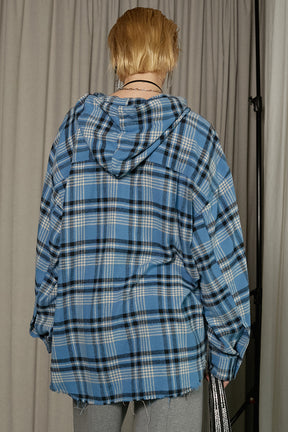 【25 SPRING PRE ORDER】Hooded Check Shirt