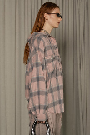 【25 SPRING PRE ORDER】Hooded Check Shirt