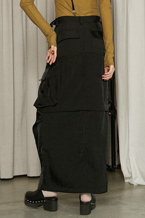 【25 SPRING PRE ORDER】Cargo Pocket Maxi Skirt