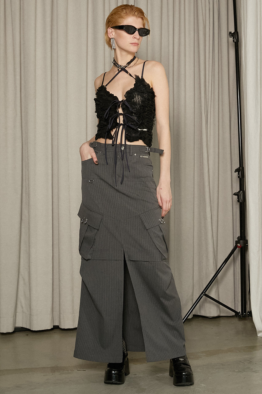 【25 SPRING PRE ORDER】Cargo Pocket Maxi Skirt