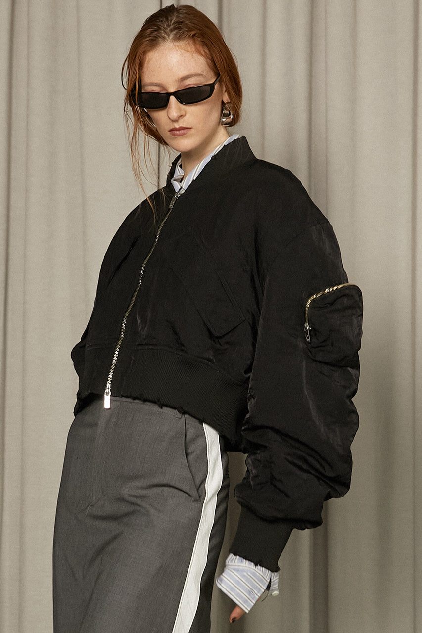 【25 SPRING PRE ORDER】Power Shoulder Short Blouson