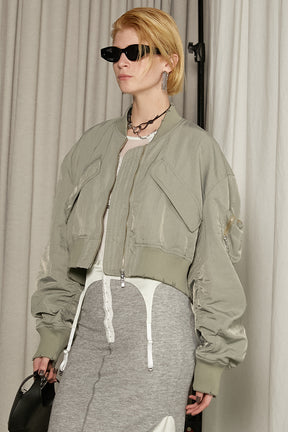 【25 SPRING PRE ORDER】Power Shoulder Short Blouson