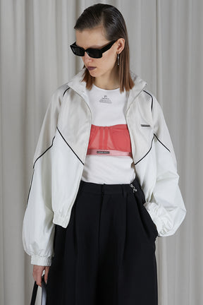 Satin Track Blouson