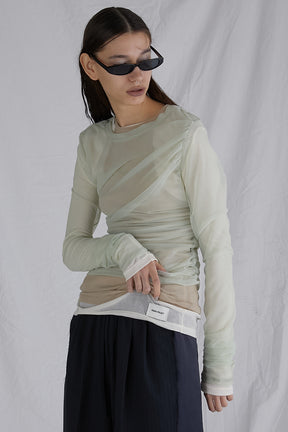 【PRE ORDER】Triple Layered Sheer Top