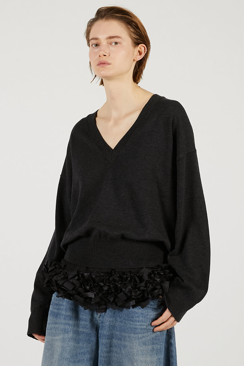 Tape Ribbon Camisole Layer Knit - 2026 SPRING