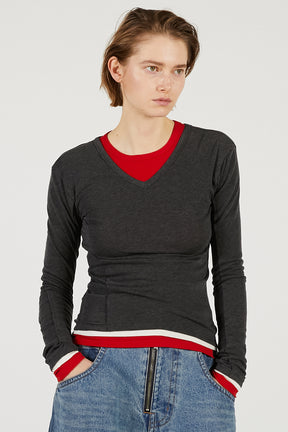 Double Neck Layered Top - 2026 SPRING