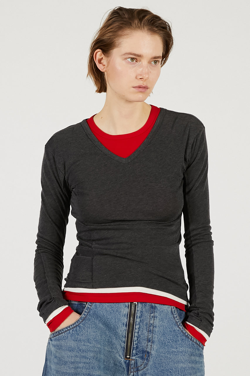 Double Neck Layered Top - 2026 SPRING